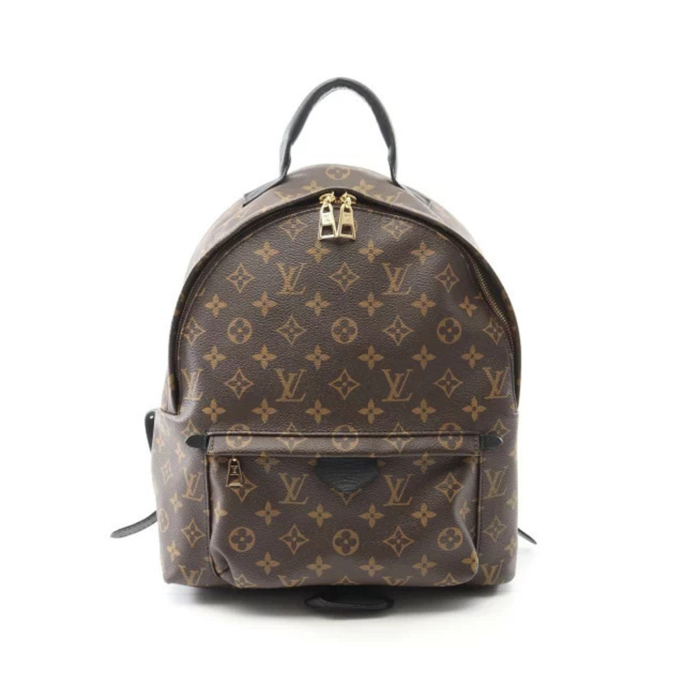 Louis Vuitton Palm Springs Backpack Rucksack Bag Canvas Leather Monogram Brown